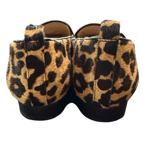 NEW- NWOT Franco Sarto Leopard Calf Hair Loafers Size 7.5M - Picture 3 of 6